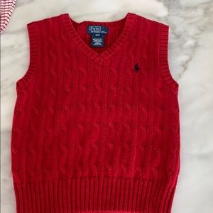 Ralph Lauren red vest for toddler boy 4T